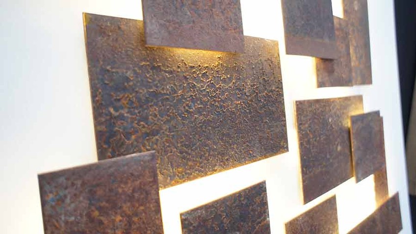 luminaire décoratif - décoration murale - wall art - corten