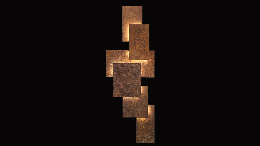 Applique art corten